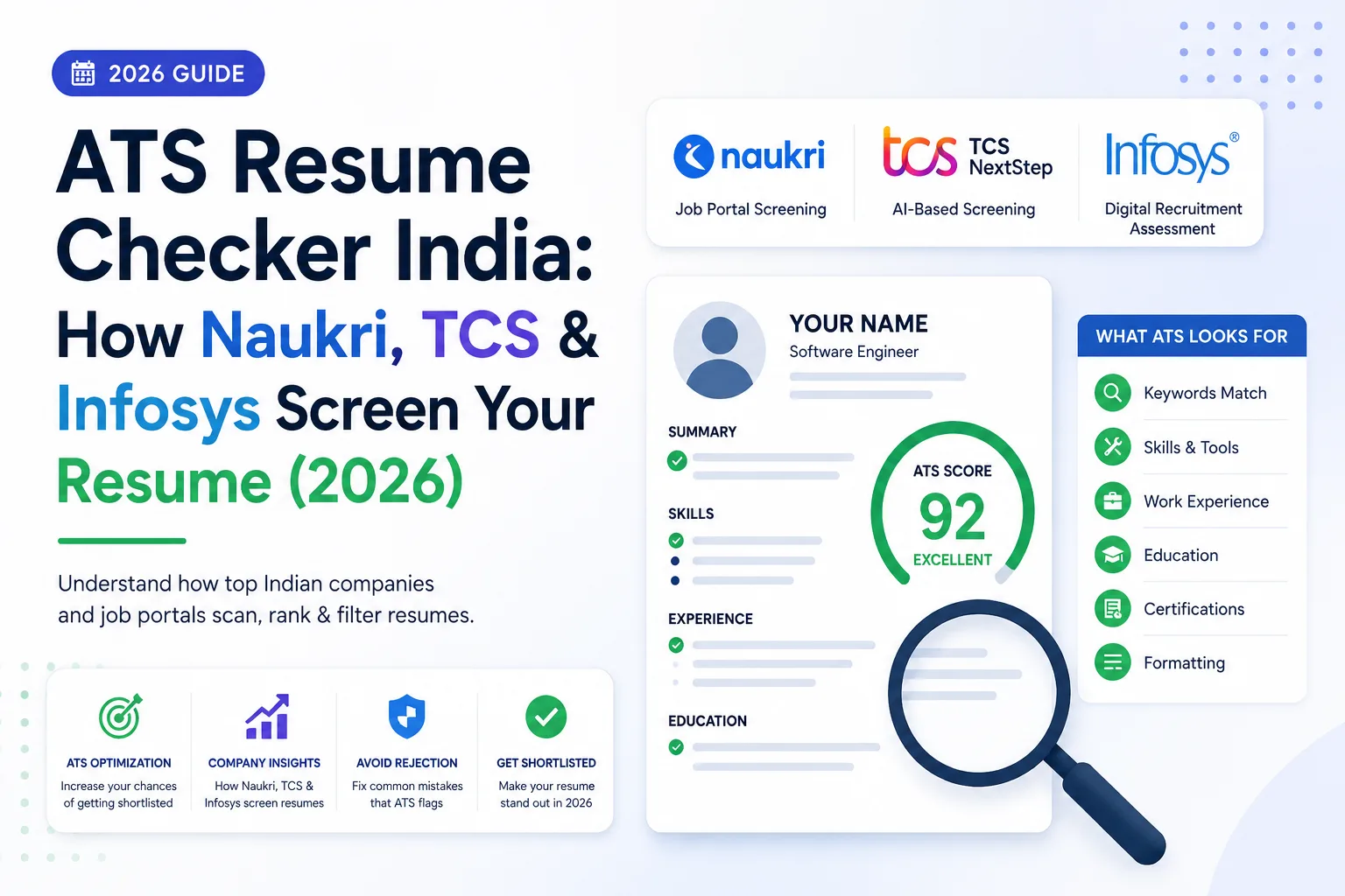 How Naukri TCS and Infosys use ATS resume screening to filter job applications in India